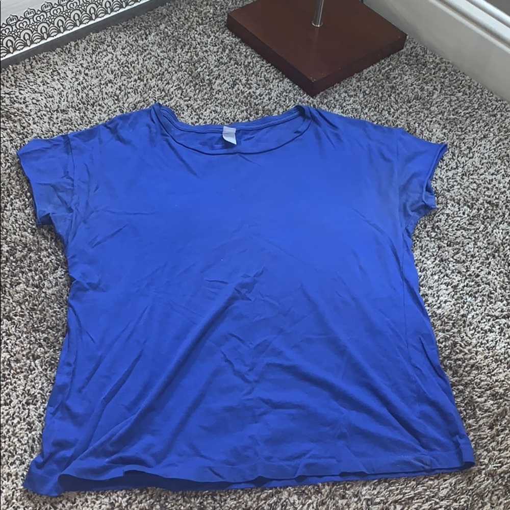 Royal blue oversized shirt